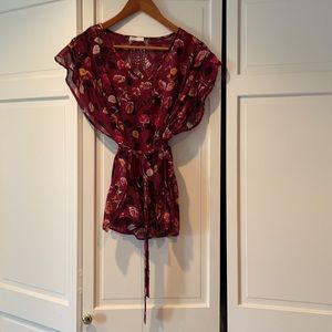 Anthropologie Blouse— Great colors for fall!